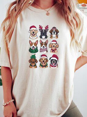 Christmas Dog Shirt, Dog Lover Gift Shirt, Cute Christmas Tee